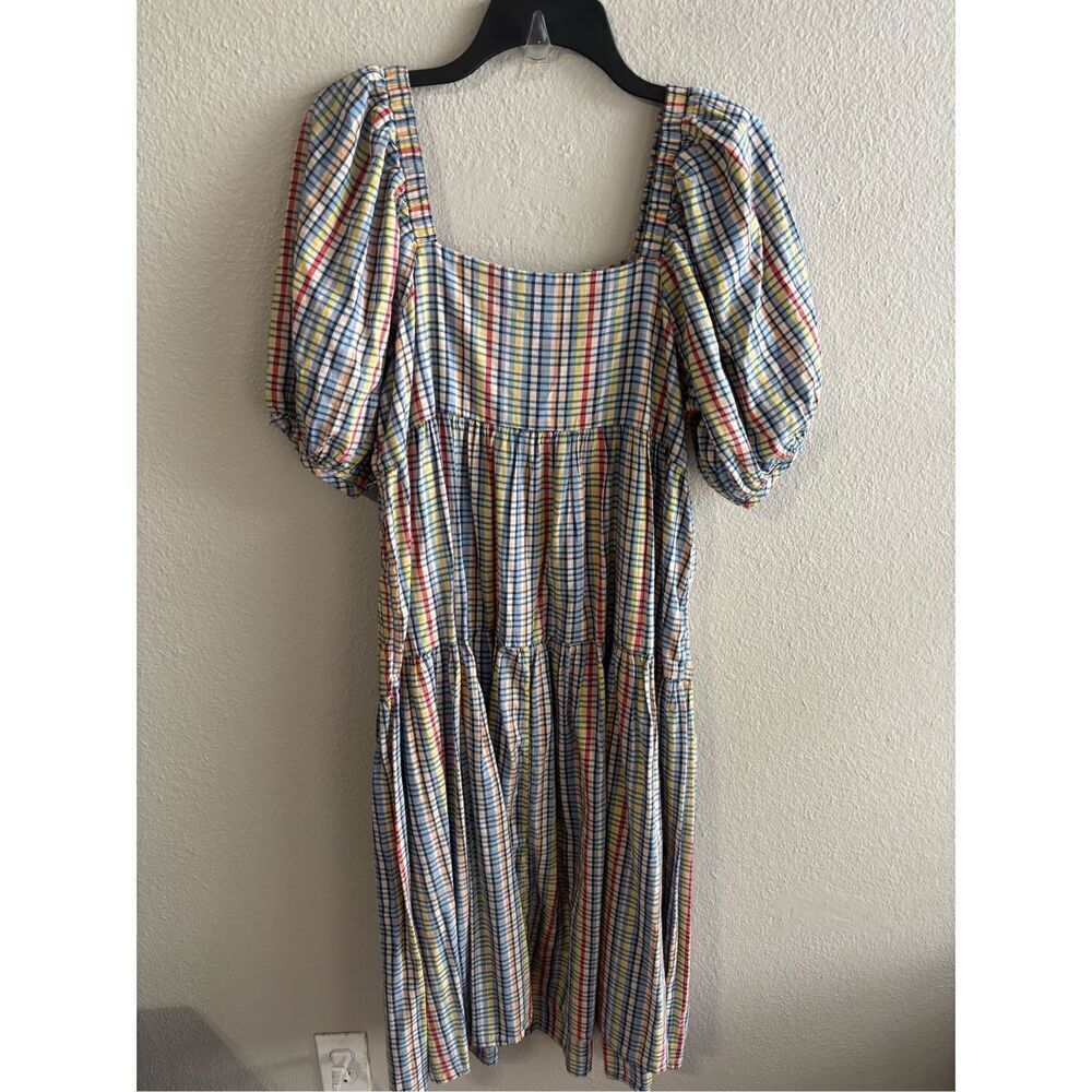 ❤️Old Navy Puff Sleeve Midi Dress - Picture 3 of 4
